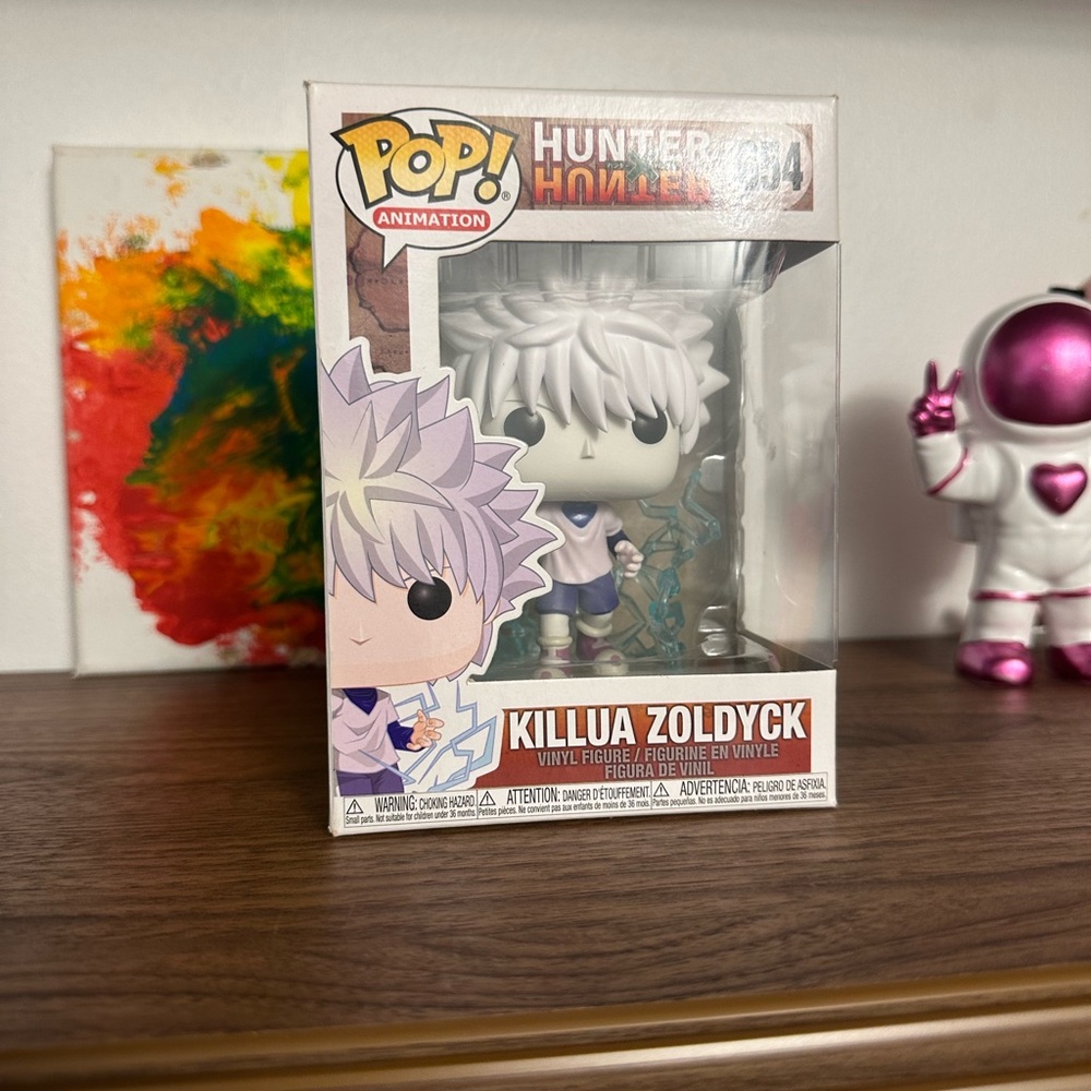 Funko Pop Animation Figure with White and Purple